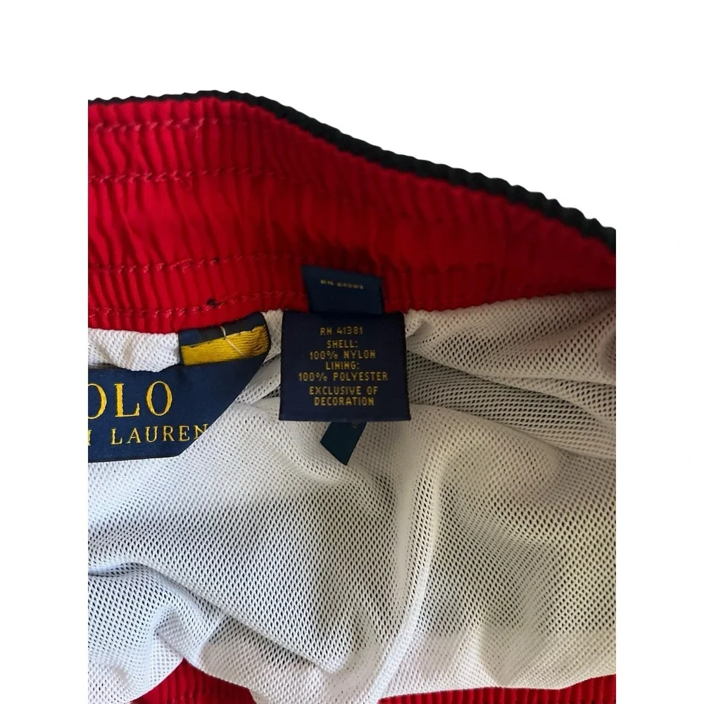 Polo Ralph Lauren Swim Trunks Mens 2XL Black Mesh Lined Pony Logo Shorts